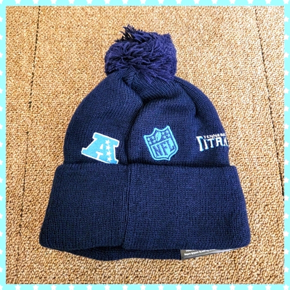 TENNESSEE TITANS NFL FOOTBALL 🏈 BEANIE HAT. - Picture 2 of 2